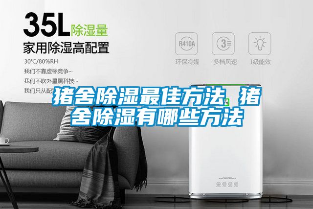 豬舍除濕最佳方法 豬舍除濕有哪些方法