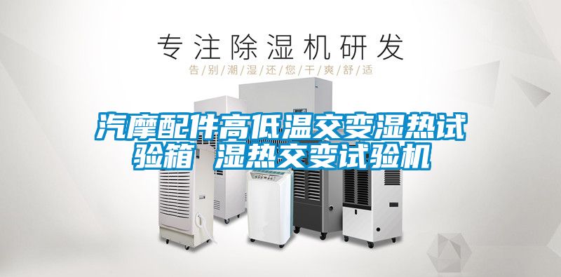 汽摩配件高低溫交變濕熱試驗箱 濕熱交變試驗機