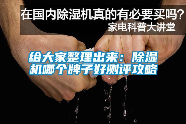 給大家整理出來(lái)：除濕機哪個(gè)牌子好測評攻略