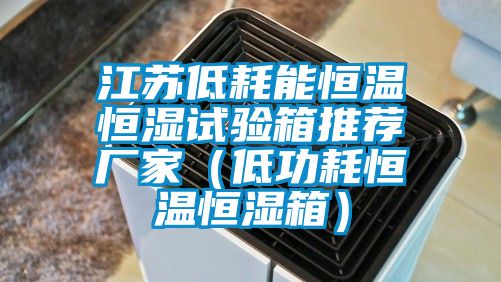 江蘇低耗能恒溫恒濕試驗箱推薦廠(chǎng)家（低功耗恒溫恒濕箱）