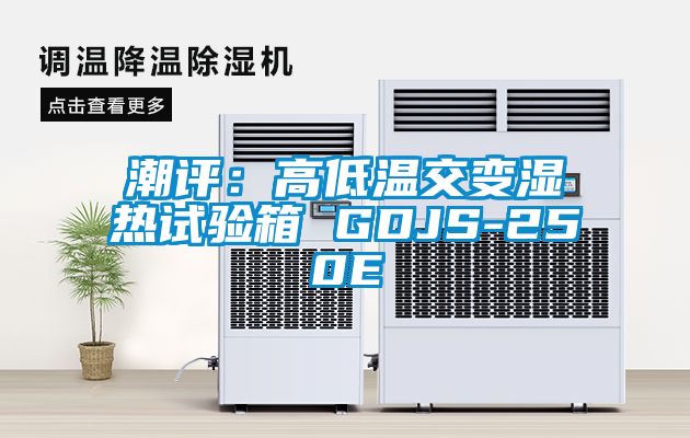 潮評：高低溫交變濕熱試驗箱 GDJS-250E