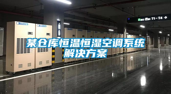 某倉庫恒溫恒濕空調系統解決方案