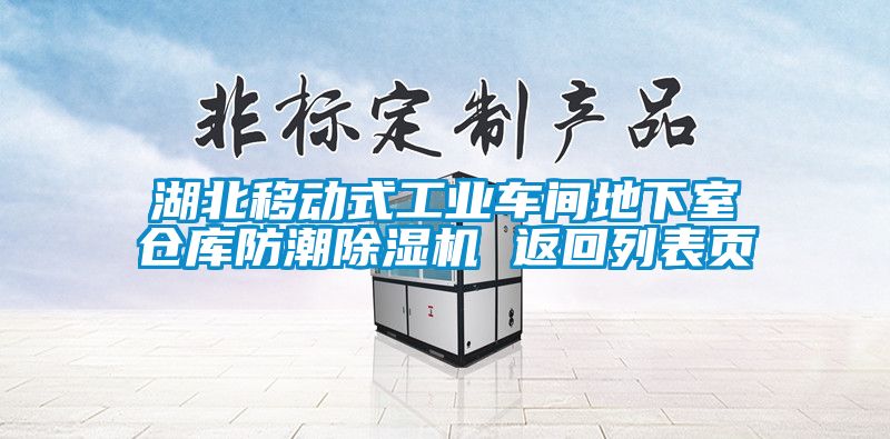 湖北移動(dòng)式工業(yè)車(chē)間地下室倉庫防潮除濕機 返回列表頁(yè)