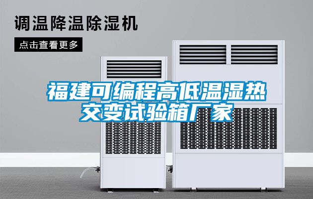 福建可編程高低溫濕熱交變試驗箱廠(chǎng)家