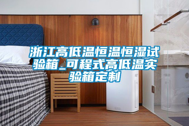浙江高低溫恒溫恒濕試驗箱_可程式高低溫實(shí)驗箱定制