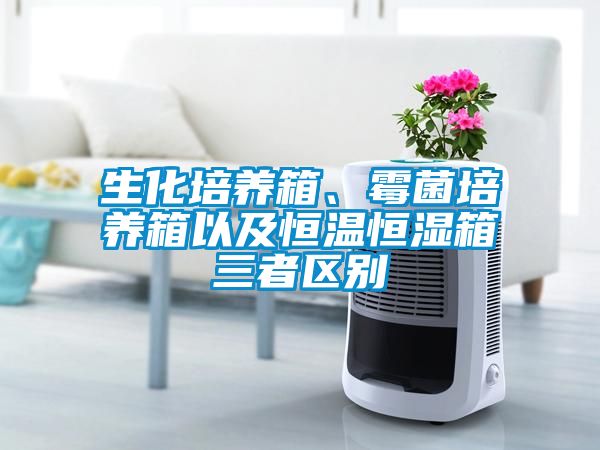 生化培養箱、霉菌培養箱以及恒溫恒濕箱三者區別
