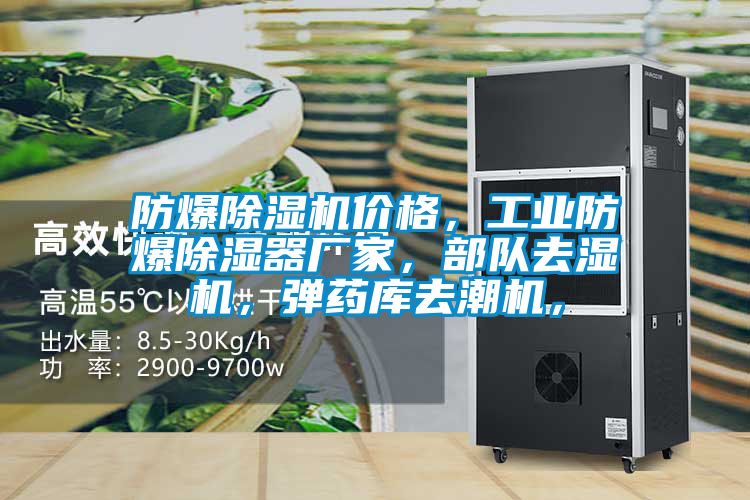 防爆除濕機價(jià)格，工業(yè)防爆除濕器廠(chǎng)家，部隊去濕機，彈藥庫去潮機，