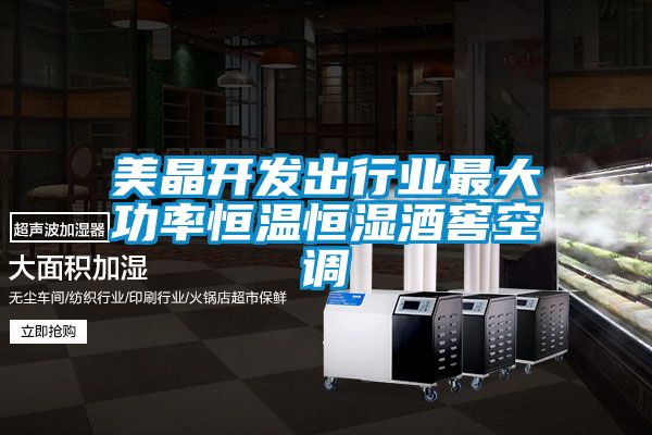 美晶開(kāi)發(fā)出行業(yè)最大功率恒溫恒濕酒窖空調