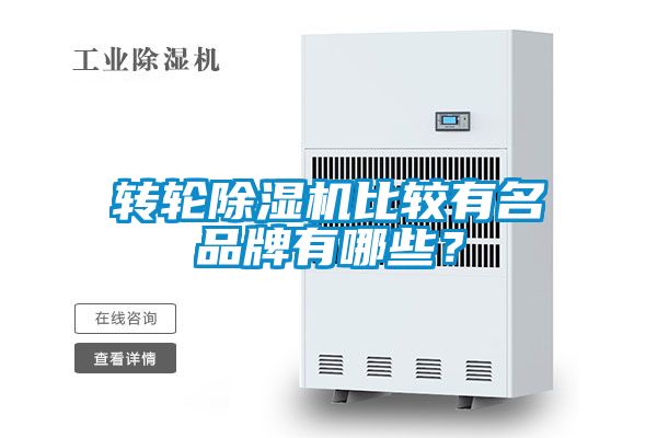 轉輪除濕機比較有名品牌有哪些？