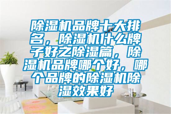 除濕機品牌十大排名，除濕機什么牌子好之除濕篇，除濕機品牌哪個(gè)好，哪個(gè)品牌的除濕機除濕效果好