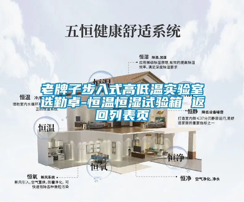 老牌子步入式高低溫實(shí)驗室選勤卓-恒溫恒濕試驗箱 返回列表頁(yè)