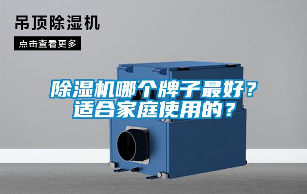 除濕機哪個(gè)牌子最好？適合家庭使用的？
