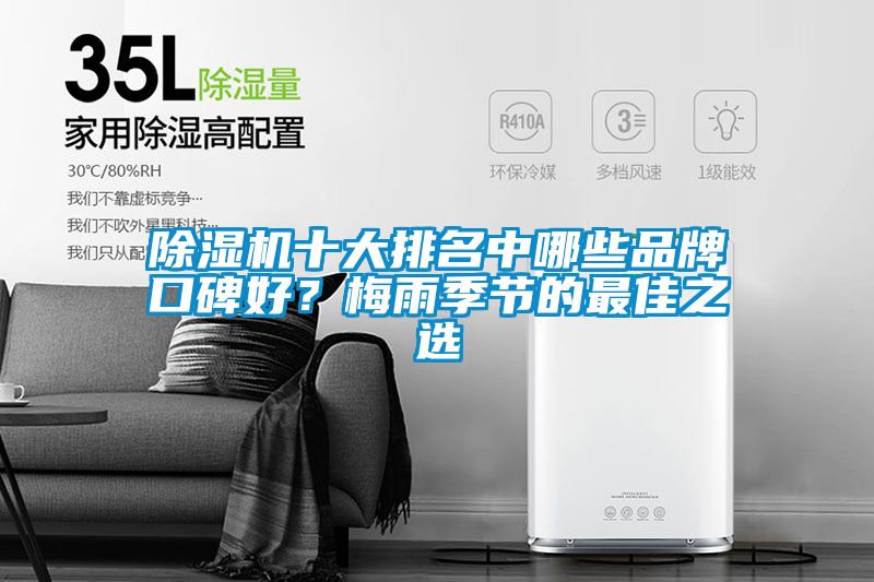 除濕機十大排名中哪些品牌口碑好？梅雨季節的最佳之選