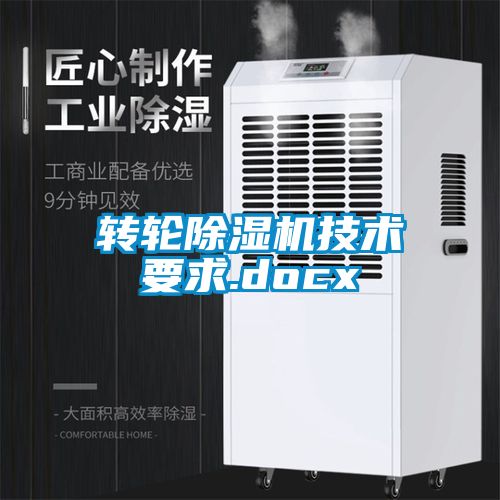轉輪除濕機技術(shù)要求.docx