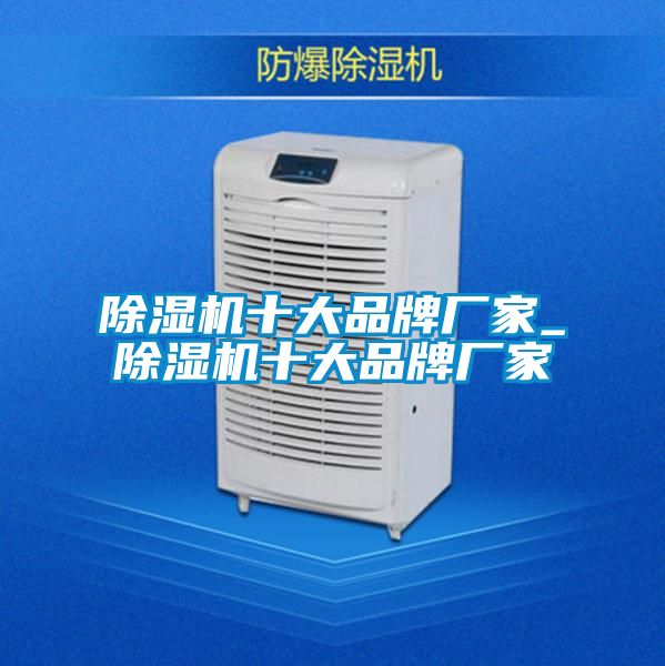 除濕機十大品牌廠(chǎng)家_除濕機十大品牌廠(chǎng)家