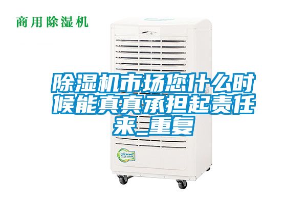 除濕機市場(chǎng)您什么時(shí)候能真真承擔起責任來(lái)_重復