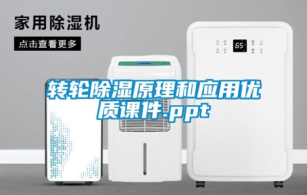 轉輪除濕原理和應用優(yōu)質(zhì)課件.ppt