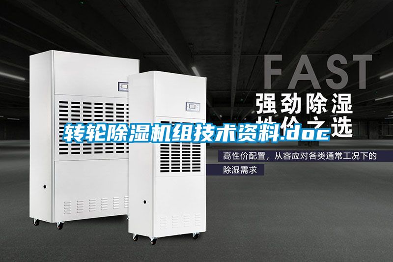 轉輪除濕機組技術(shù)資料.doc