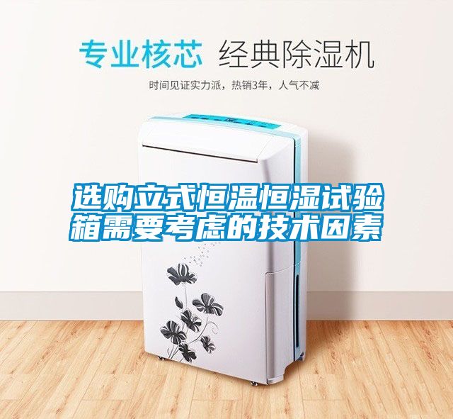 選購立式恒溫恒濕試驗箱需要考慮的技術(shù)因素