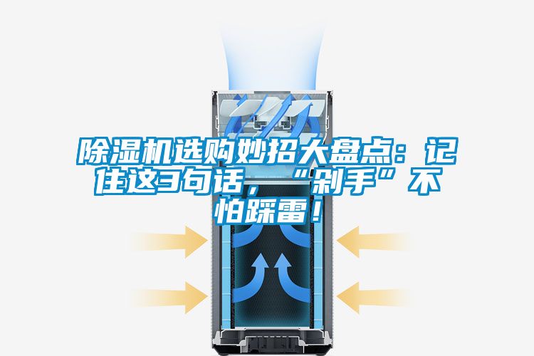 除濕機選購妙招大盤(pán)點(diǎn)：記住這3句話(huà)，“剁手”不怕踩雷！