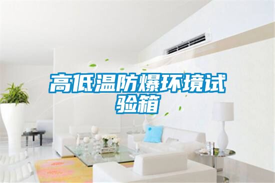高低溫防爆環(huán)境試驗箱