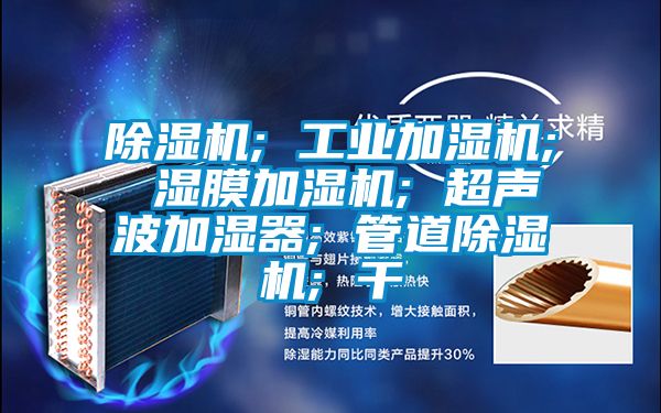 除濕機; 工業(yè)加濕機; 濕膜加濕機; 超聲波加濕器; 管道除濕機; 干