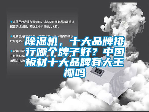 除濕機，十大品牌排行哪個(gè)牌子好？中國板材十大品牌有大王椰嗎