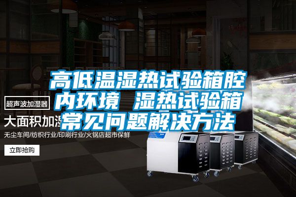 高低溫濕熱試驗箱腔內環(huán)境 濕熱試驗箱常見(jiàn)問(wèn)題解決方法