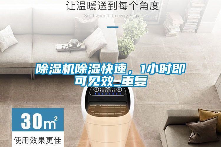 除濕機除濕快速，1小時(shí)即可見(jiàn)效_重復