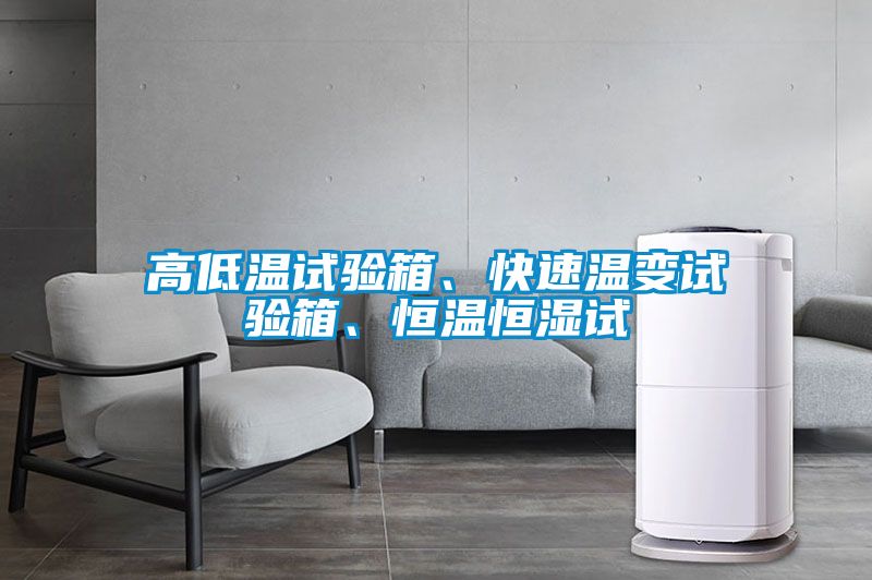高低溫試驗箱、快速溫變試驗箱、恒溫恒濕試