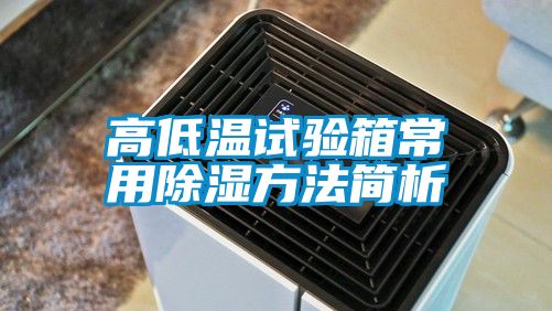 高低溫試驗箱常用除濕方法簡(jiǎn)析