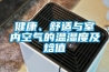 健康、舒適與室內空氣的溫濕度及焓值